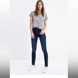 Madewell 10" High Rise Skinny Jeans Casual Stretch Denim | Hayes Wash | Size 27